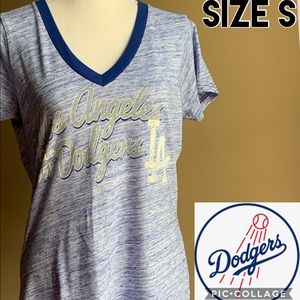 Los Angeles Dodgers Women’s V-Neck Short Sleeve T-Shirt Size S